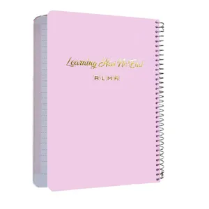 دفتر مشق 100 برگ آلما مدل پاستلی جلد سخت کد 7119