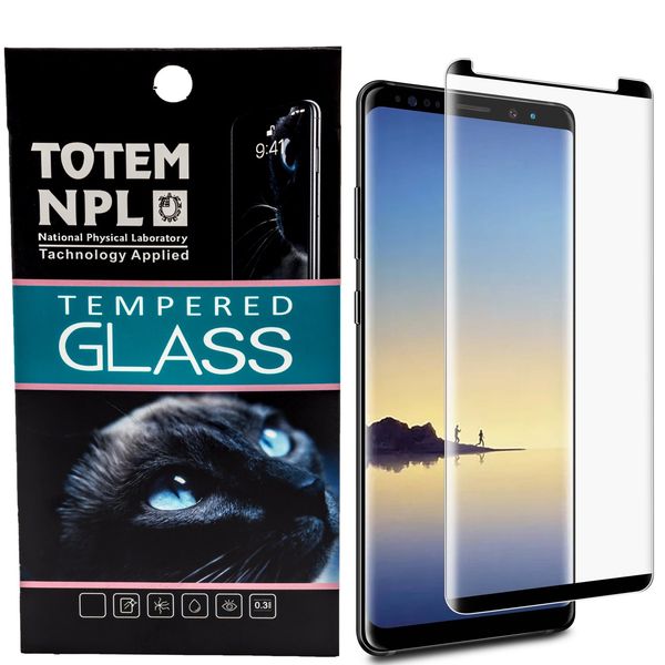 محافظ صفحه نمایش دور چسب شیشه ای توتم مدل Short 3D مناسب برای گوشی سامسونگ Note 8 محافظ صفحه نمایش دور چسب شیشه ای توتم مدل Short 3D مناسب برای گوشی سامسونگ Note 8