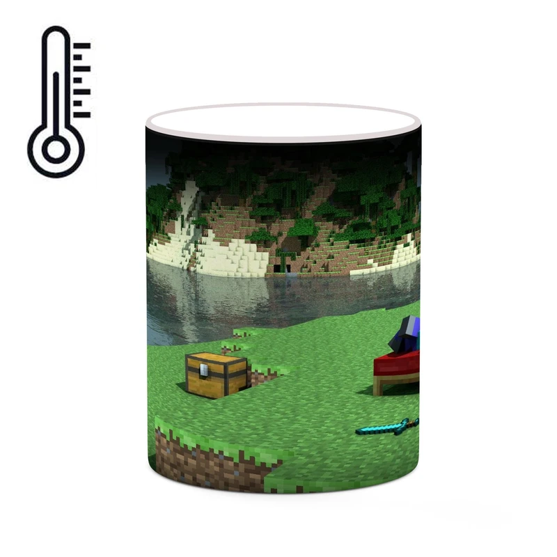 ماگ حرارتی کاکتی طرح ماینکرافت minecraft مدل mgh41593
