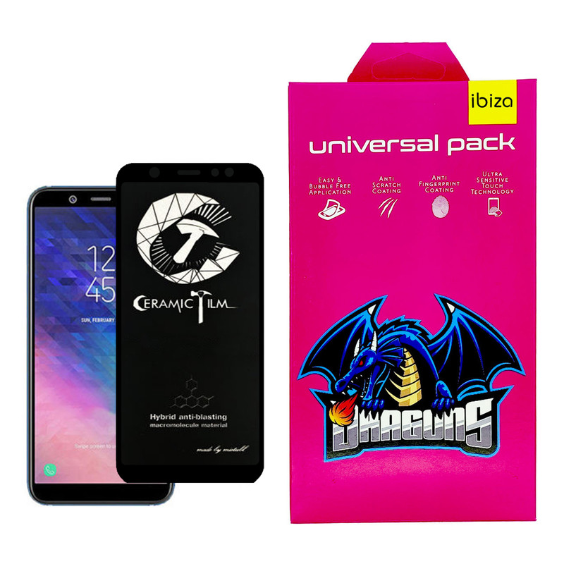 محافظ صفحه نمایش سرامیکی ایبیزا مدل CER_MTIBI مناسب برای گوشی موبایل سامسونگ Galaxy A6 Plus