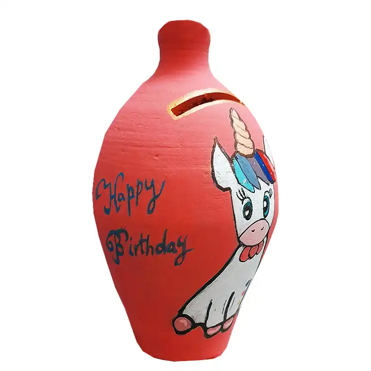 قلک سفالی طرح یونیکورن کد 005