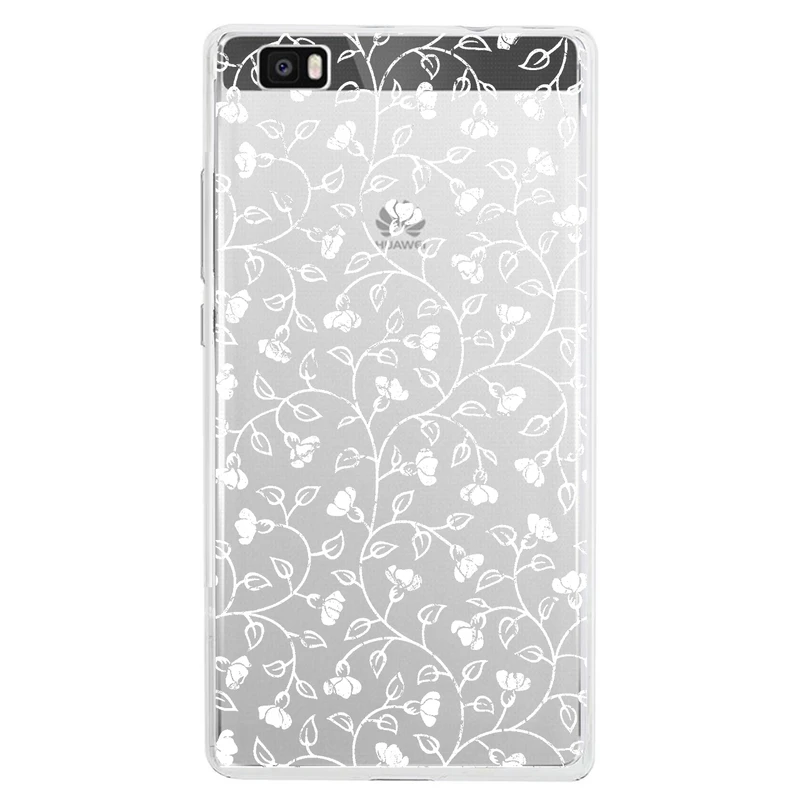 کاور مگافون طرح گل مدل C42-W مناسب برای گوشی موبایل هوآوی P8 Lite