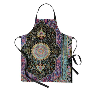 پیش بند آشپزخانه مدوپد طرح قالیچه ترنجی طره‌دار مدل C-Ghom173