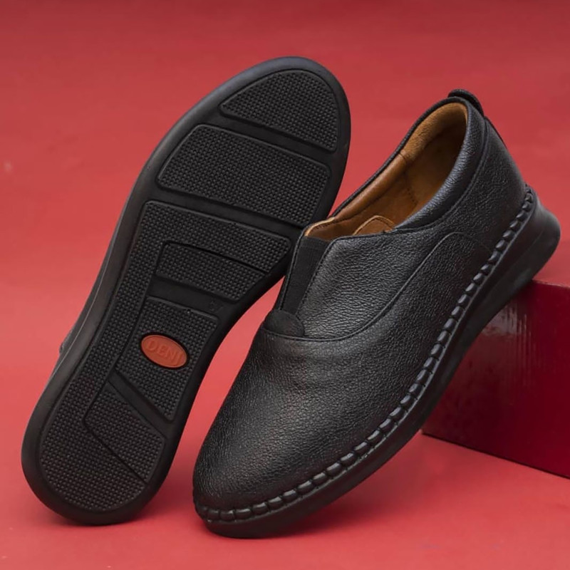 کفش طبی زنانه مدل چرم طبیعی کد 00149 رنگ مشکی