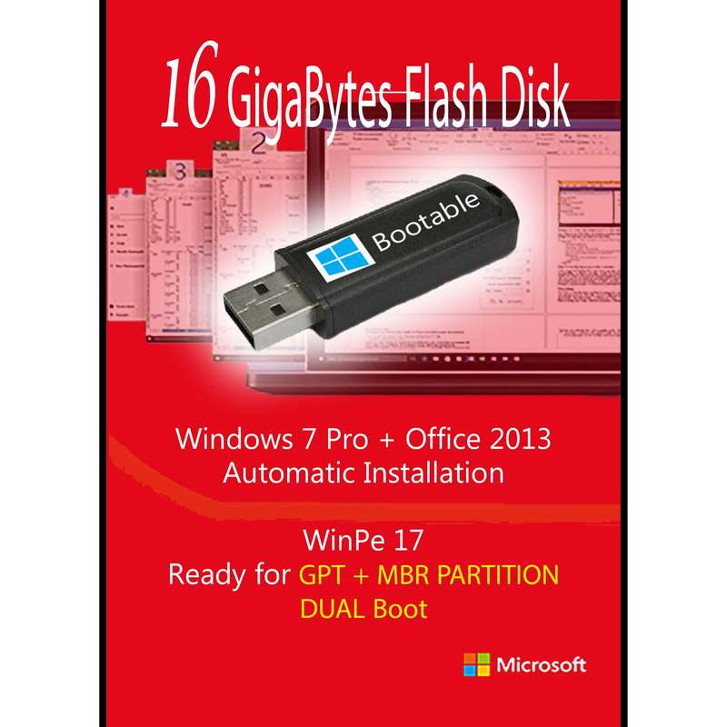 سیستم عامل Windows 7 Pro + Office 2013 Pro نشر مایکروسافت