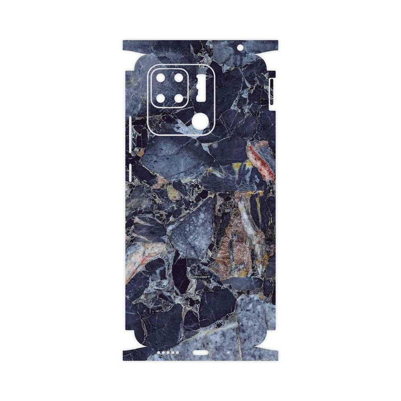 برچسب پوششی ماهوت مدل Broken black marble-FullSkin مناسب برای گوشی موبایل شیائومی Redmi 10C