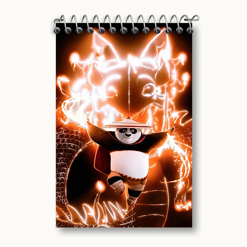 دفتر یادداشت 50 برگ خندالو مدل پاندای کونگ فوکار کد F1564