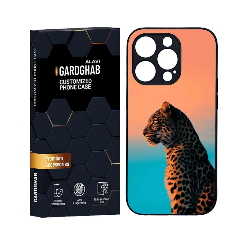 کاور گارد قاب علوی مدل دورژله ای حیوانات مناسب برای گوشی موبایل اپل iPhone 14 Pro