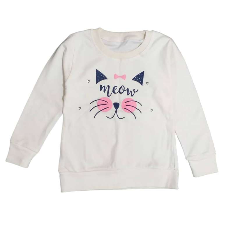 سویشرت دخترانه مدل گربه