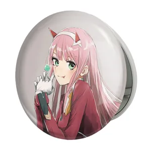 آینه جیبی خندالو طرح زیروتو انیمه دارلینگ Darling مدل تاشو کد 10505 