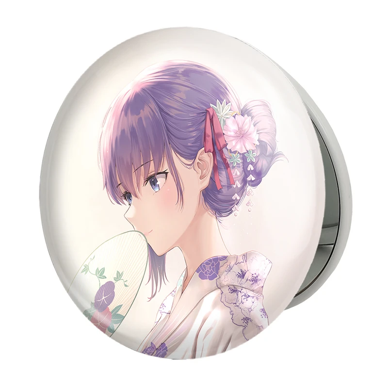 آینه جیبی خندالو طرح ساکورا انیمه سری فیت بهشت بینهایت Fate Heavens مدل تاشو کد 22804 