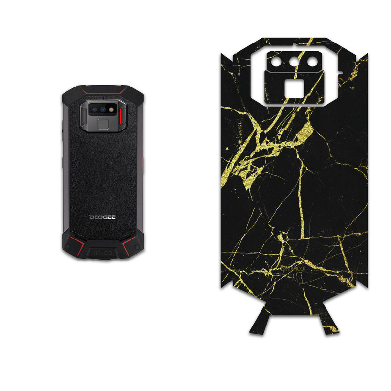 برچسب پوششی ماهوت مدل Graphite-Gold-Marble مناسب برای گوشی موبایل دوجی S70