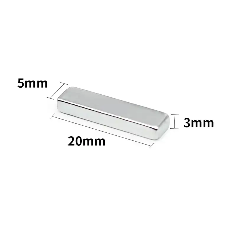 آهن ربا مدل نئودیمیوم مکعب S20.5h3 بسته 6 عددی