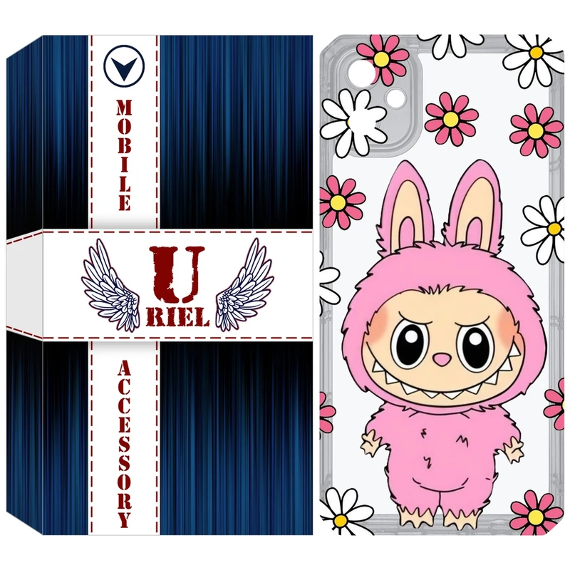 کاور یوریل مدل Clear کد 106 طرح لبوبو Labubu مناسب برای گوشی موبایل سامسونگ Galaxy A05