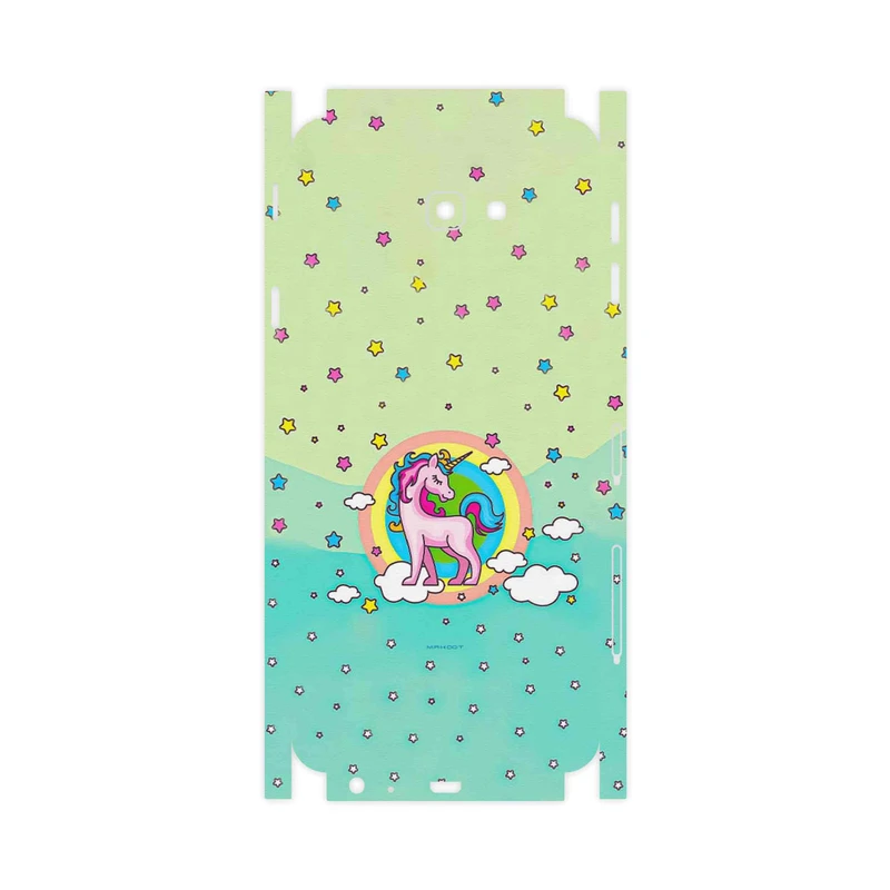 برچسب پوششی ماهوت مدل Rainbow unicorn adventure-FullSkin مناسب برای گوشی موبایل سامسونگ Galaxy J4 Plus