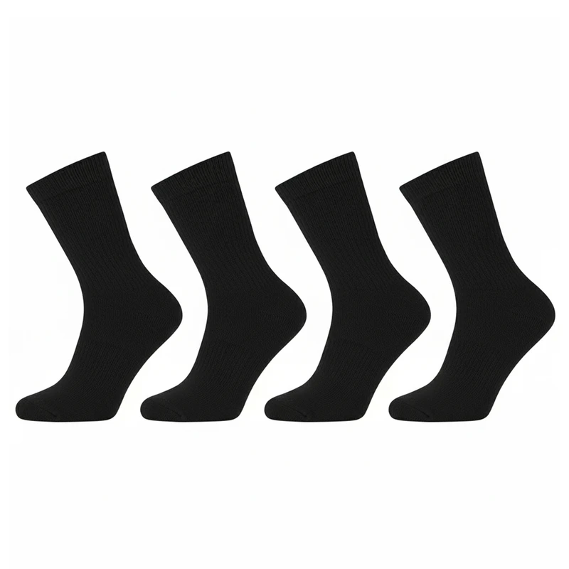 جوراب ساق بلند مردانه مدل Cr14 بسته 4 عددی