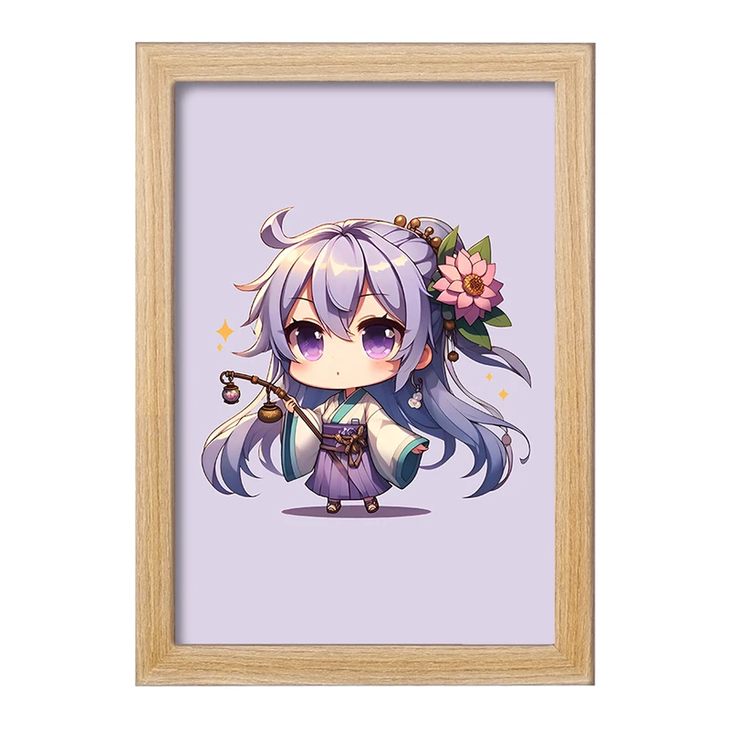 تابلو خندالو مدل دختر انیمه ای کد F9454