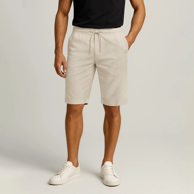 شلوارک مردانه مدل لینن کد 16044207