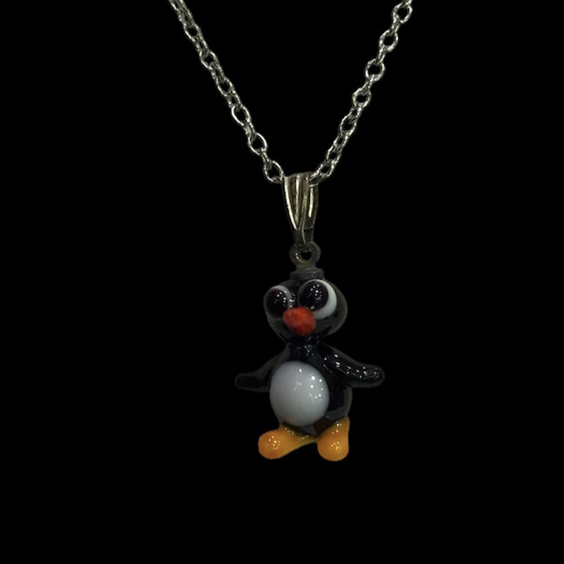 گردنبند دخترانه مدل پنگوئن گردنبند دخترانه مدل پنگوئن