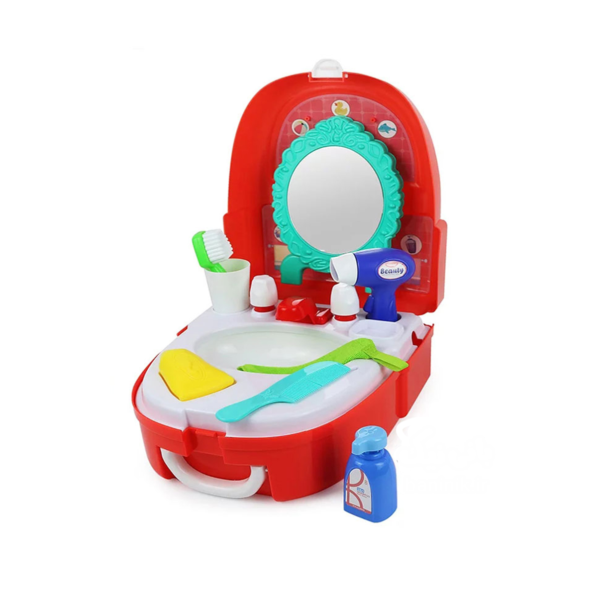 ست اسباب بازی وسایل نظافت مدل وسایل حمام مجموعه 16 عددی