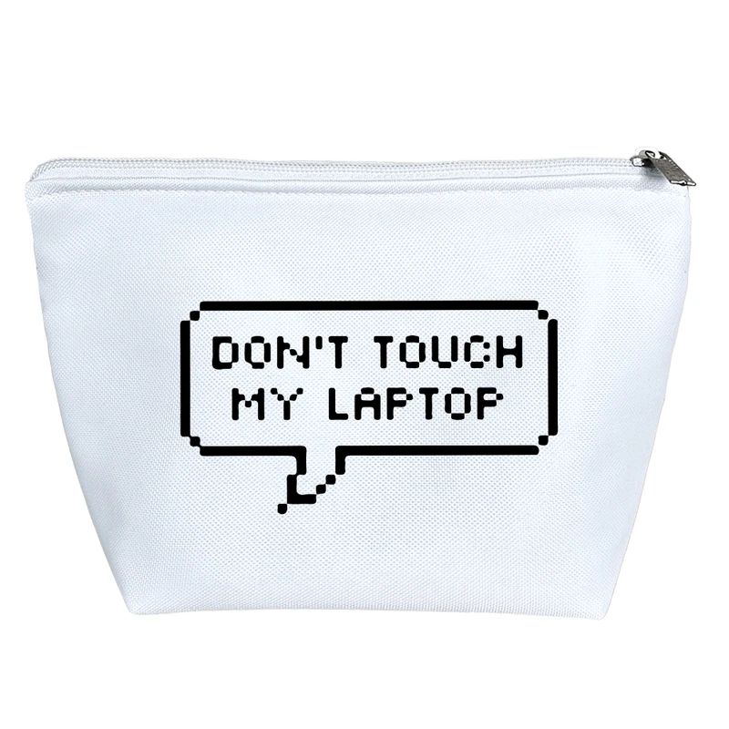 کیف لوازم آرایش دخترانه خندالو مدل به لپتاپ من دست نزنید کد 7735