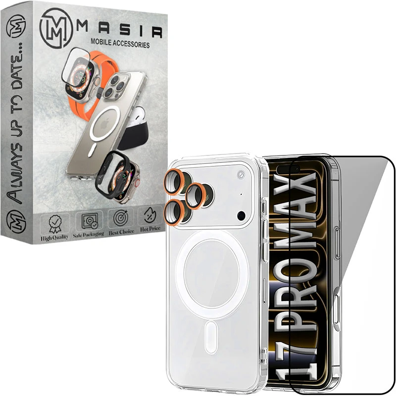 کاور مسیر مدل Total2 Protect مناسب برای گوشی موبایل  iPhone 17 Pro Max به همراه محافظ صفحه نمایش و محافظ لنز