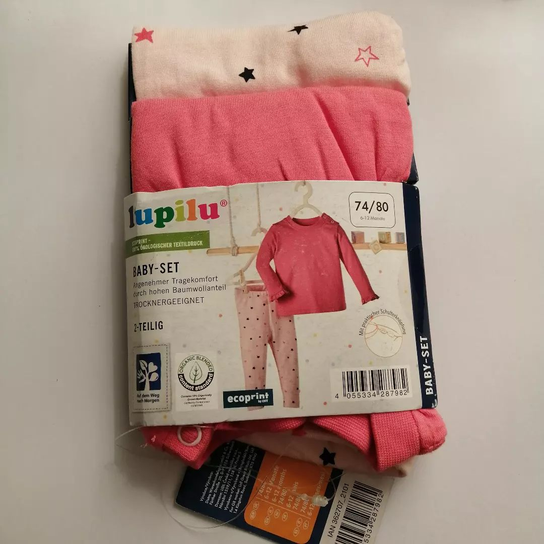 ست تی شرت آستین بلند و شلوار دخترانه لوپیلو مدل ستاره