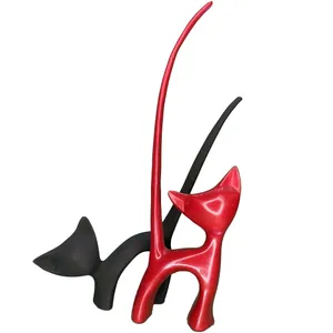 مجسمه مدل گربه دم دراز مجموعه دو عددی