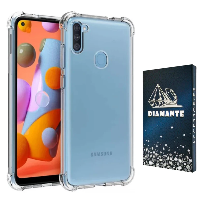  کاور دیامانته مدل shiny navy مناسب برای گوشی موبایل سامسونگ Galaxy A11 / M11