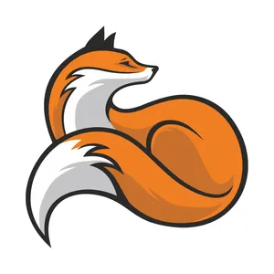 استیکر خودرو پویا مارکت طرح روباه کد 692