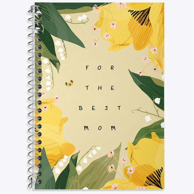 دفتر زبان 50 برگ خندالو مدل سه خط طرح روز مادر کد F2786