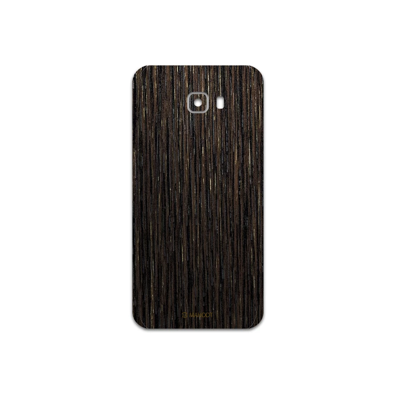 برچسب پوششی ماهوت مدل Dark-Gold-Stripes-Wood مناسب برای گوشی موبایل سامسونگ Galaxy C7 Pro
