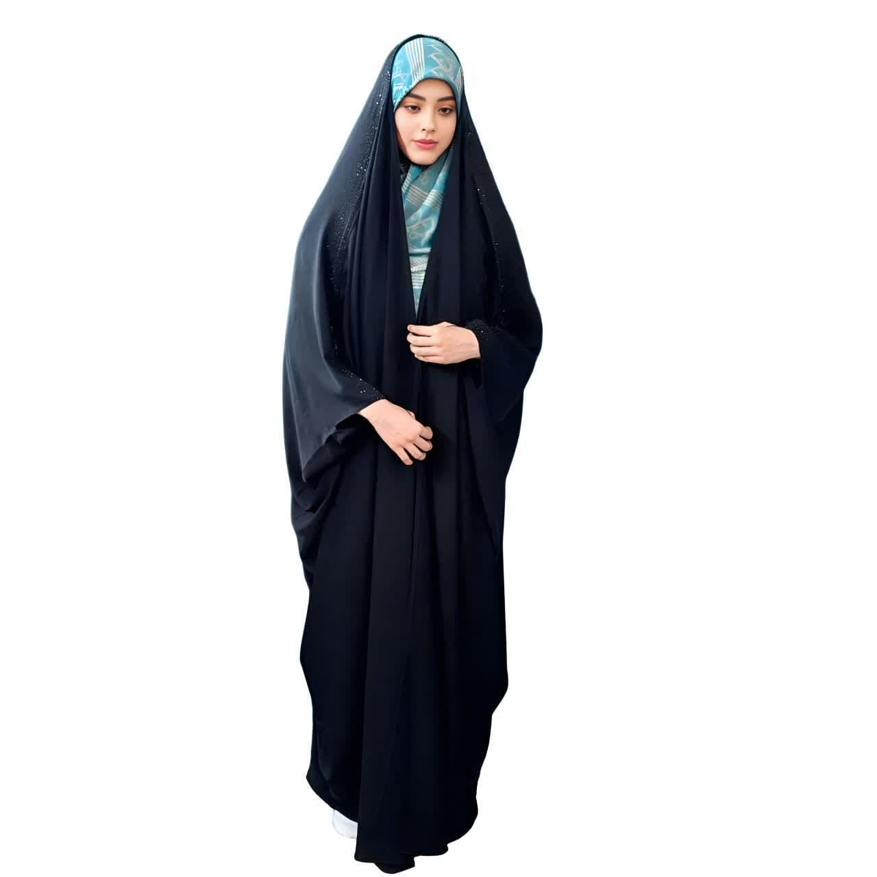 چادر عبایی حجاب رسان مدل ابریشم نگینی