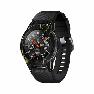 MAHOOT Graphite-Gold-Marble Cover Sticker for Samsung Galaxy Watch 46mm Smartwatch