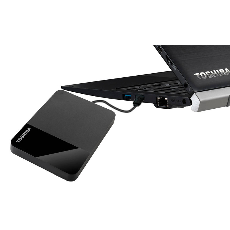 هارد اکسترنال توشیبا مدل Canvio Ready ظرفیت یک ترابایت دارای رابط USB Type-A 3.2
