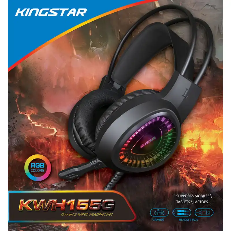 هدفون مخصوص بازی کینگ استار مدل KWH155G