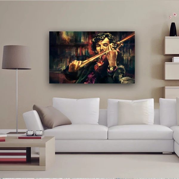 پوستر مدل ویالون زدن شرلوک هلمز کد1091