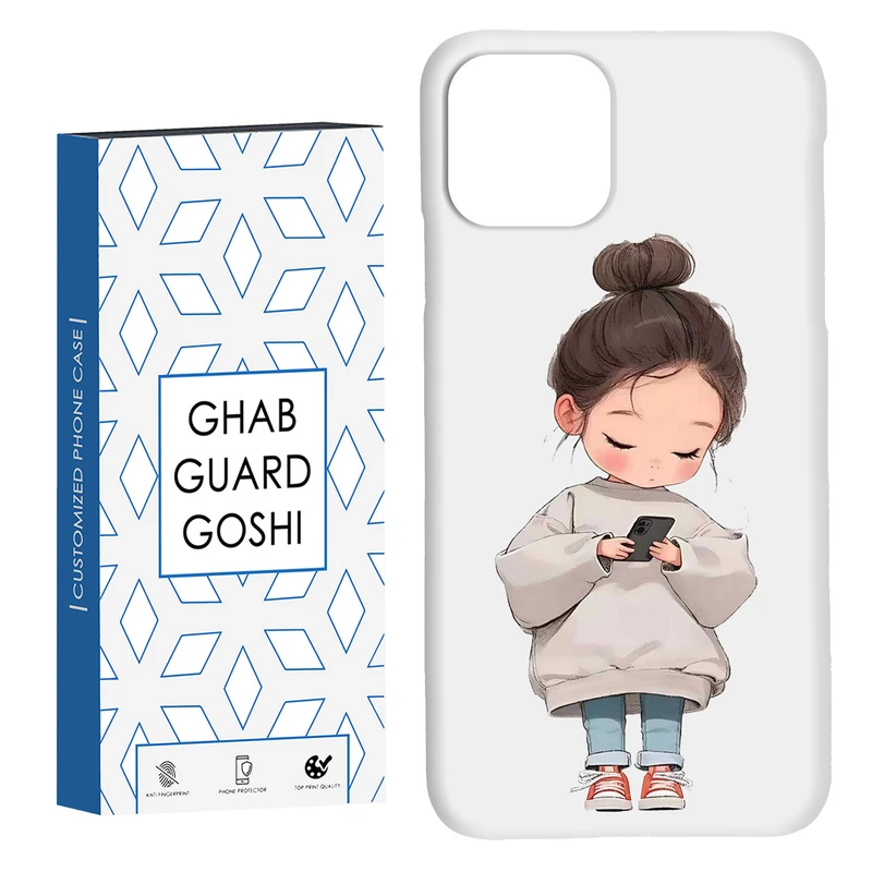 کاور قاب گارد گوشی طرح دختر ملوس کد Dimo-955 مناسب برای گوشی موبایل اپل  IPHONE 11