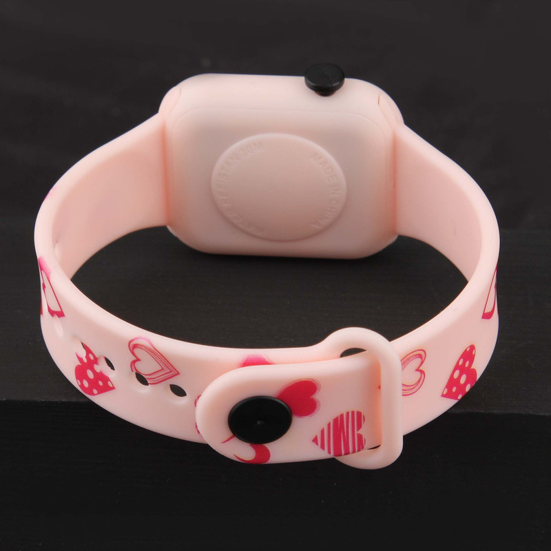 ساعت مچی دیجیتال زنانه مدل فانتزی قلبی بند سیلیکونی کد WHW_367