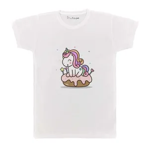 تی شرت بچگانه پرمانه طرح یونیکورن کد pmt.3369