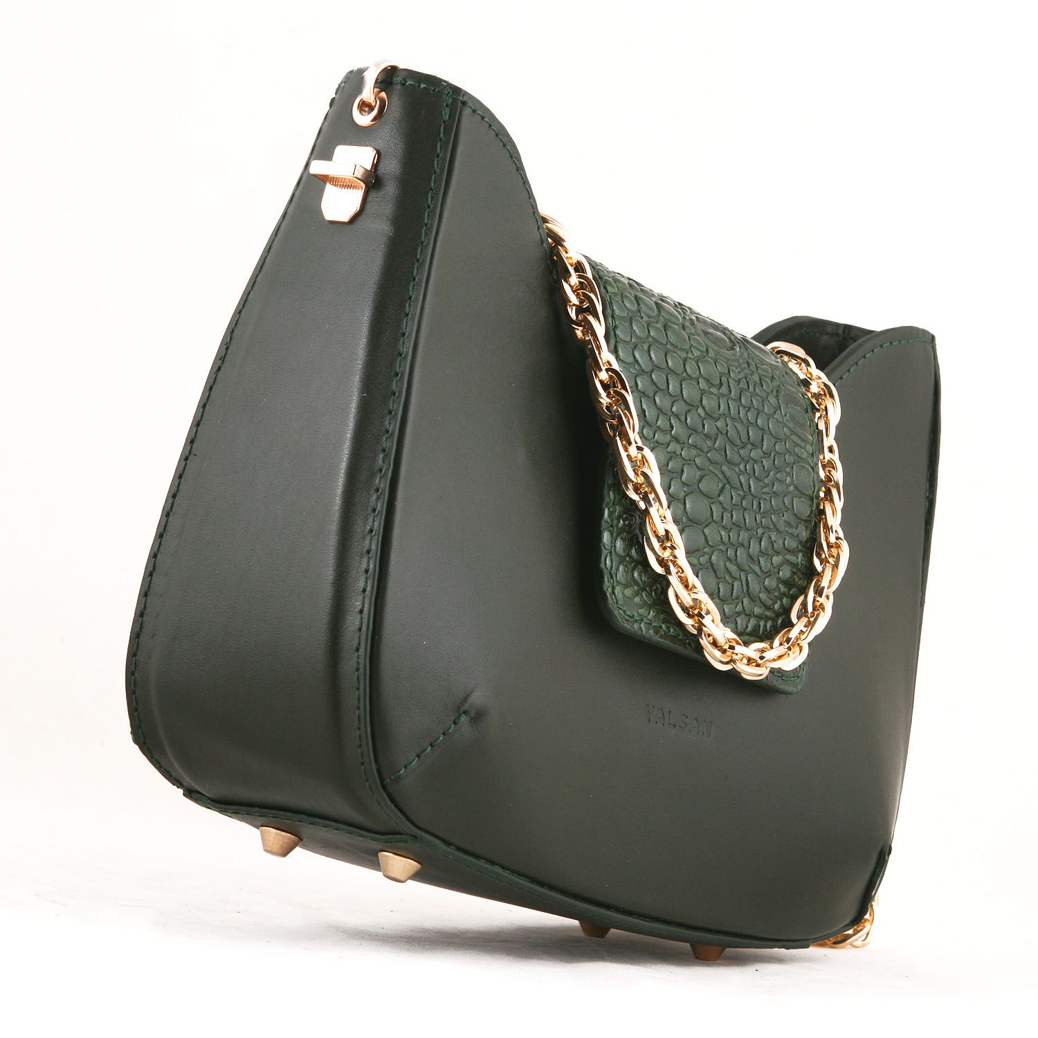 کیف دوشی زنانه چرم یلسان مدل راشا کد GAN-104-sbz - - 5