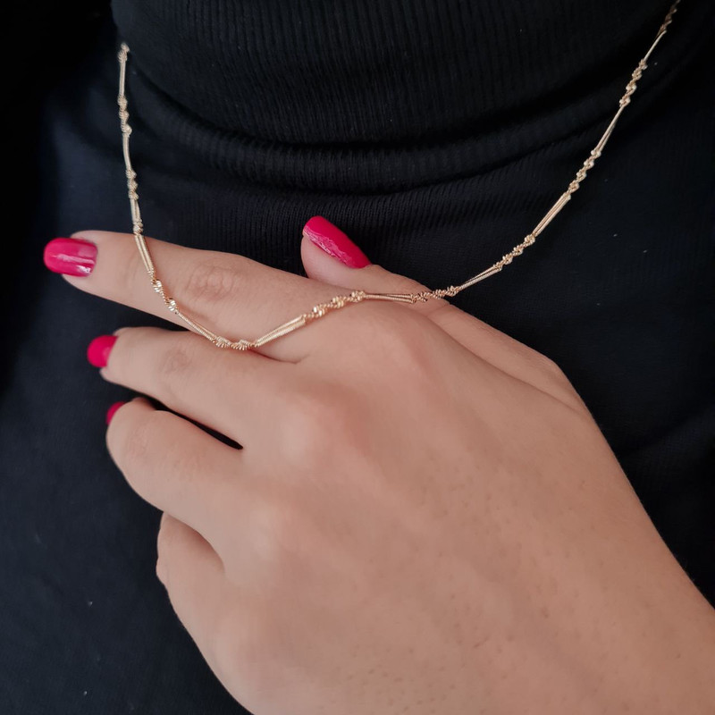 زنجیر زنانه ژوپینگ مدل مارپیچ زنجیر زنانه ژوپینگ مدل مارپیچ