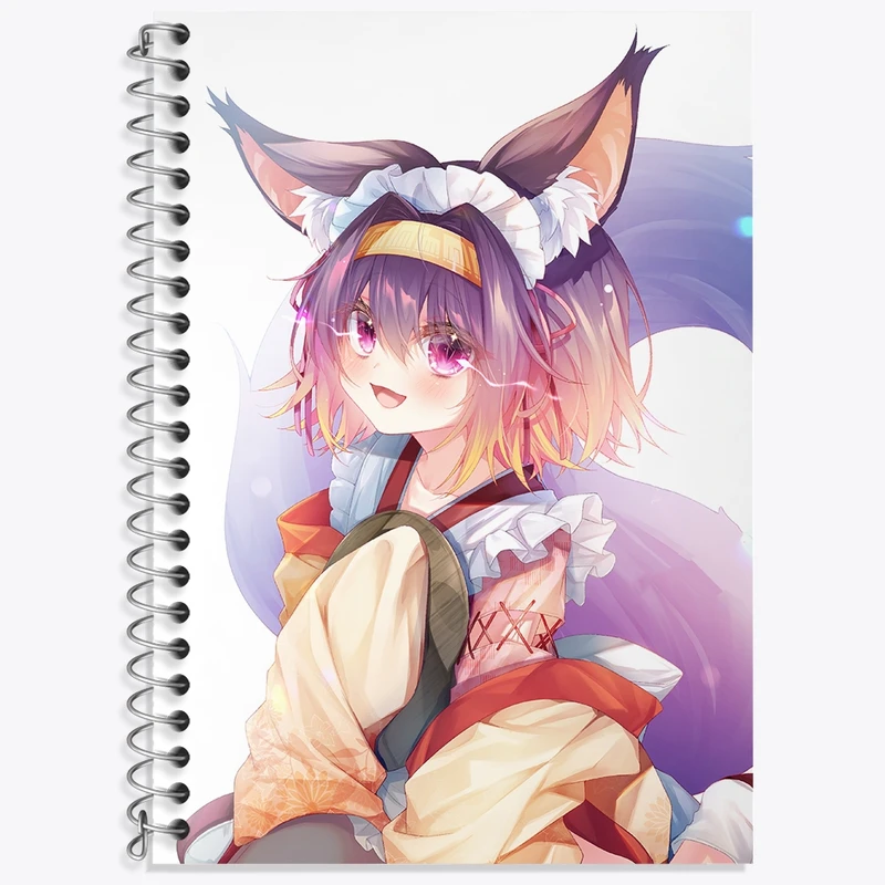 دفتر زبان 50 برگ خندالو مدل دو خط طرح ایزونا انیمه نو گیم نو لایف کد 32441