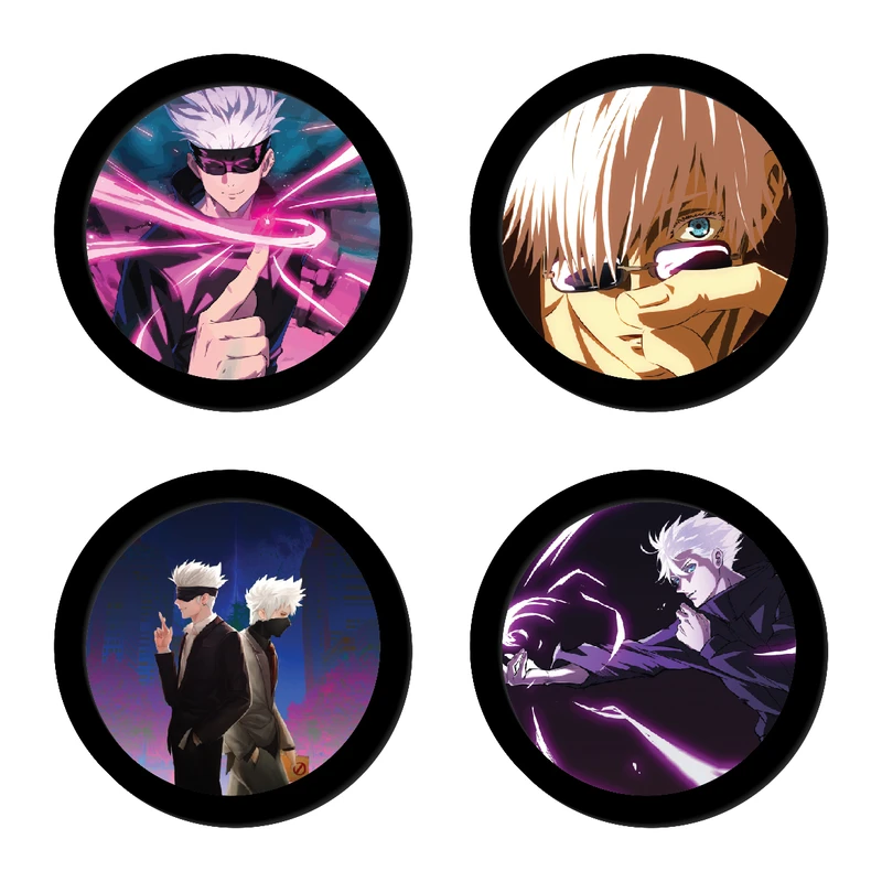 تابلو مدل دایره ای طرح جوجوتسو کایسن کد 1 مجموعه 4 عددی