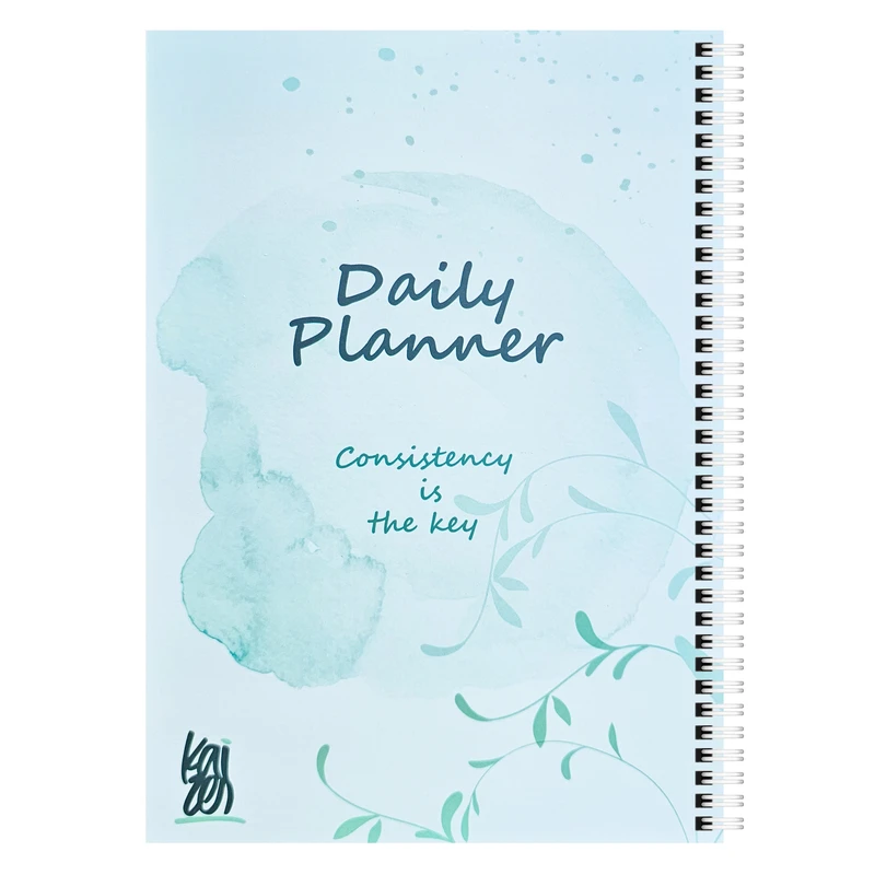 دفتر برنامه‌ریزی 60 برگ کایزن مدل روزانه طرح botanical کد dp002