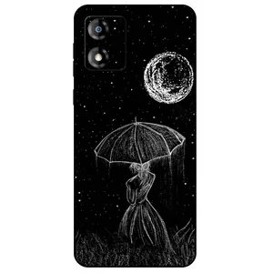Megafone Girl and Moon 1369 Cover For Motorola Moto E13