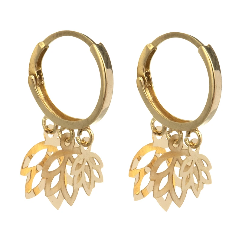 گوشواره طلا 18 عیار زنانه گالری یارطلا کد AG27-6