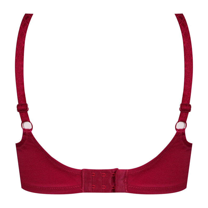 سوتین زنانه شاندرمن مدل فنردار کد 5080-2385-610 رنگ زرشکی