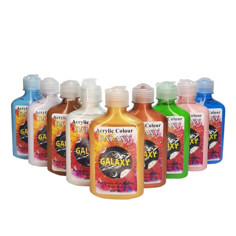 رنگ اکریلیک گلکسی مدل artist حجم 300 میلی لیتر