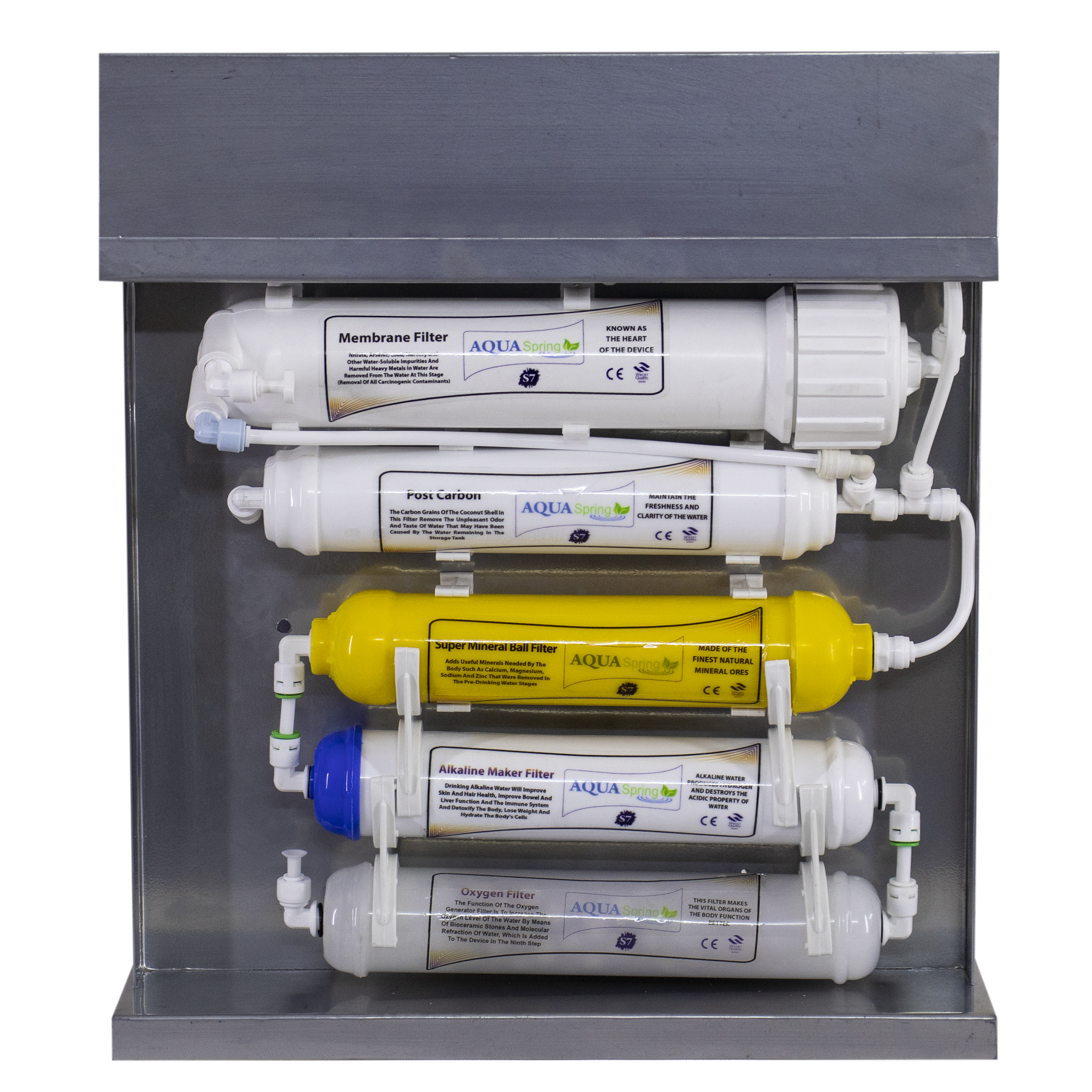 دستگاه تصفیه کننده آب آکوآ اسپرینگ مدل RO-S7-KZ7050 به همراه فیلتر مجموعه 3 عددی